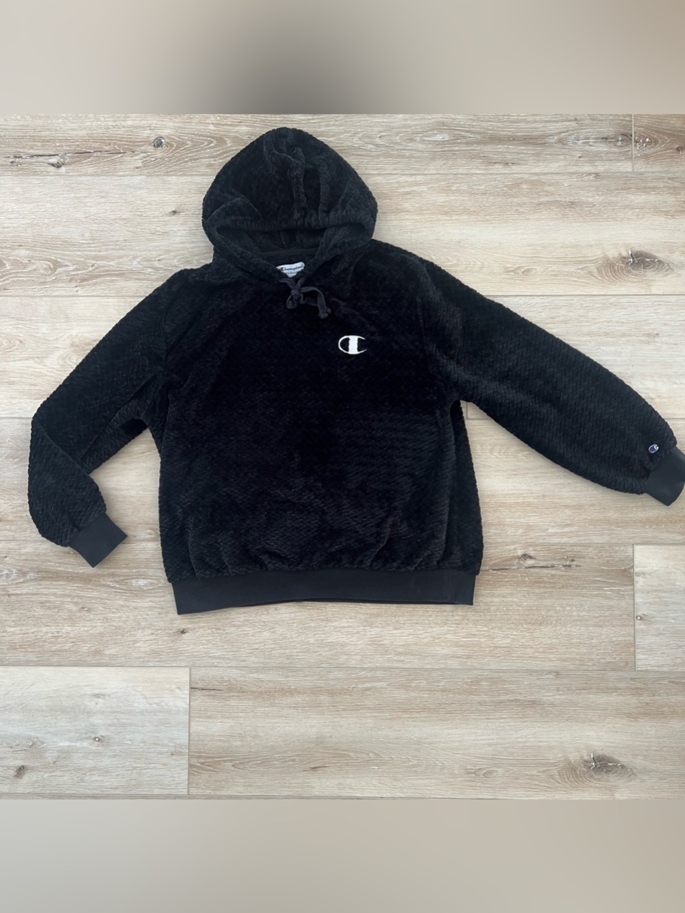 Champion plush cozy logo hoodie